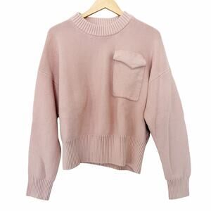 Varley Menlo Light Pink Sweater Sz L